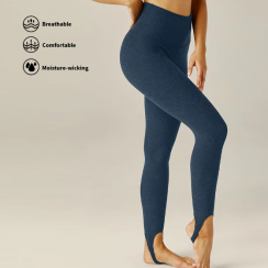 2 Prs Soft Comfortable High Waist Butt Scrunch Rounded Stirrup Leggings