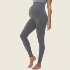 3 Pks Seamless Womens Maternity Leggings Over The Belly