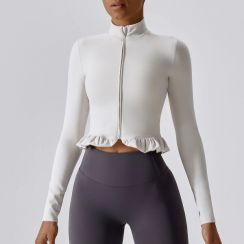 3Pcs Zipper Long Sleeve Yoga Jacket